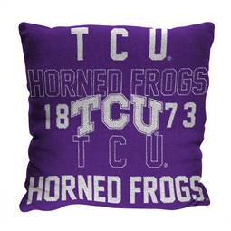 TCU Horned Frogs Stacked 20 in. Woven Pillow  