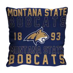 Montana State Bobcats Stacked 20 in. Woven Pillow  