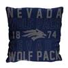 Nevada Reno Wolfpack Stacked 20 in. Woven Pillow  