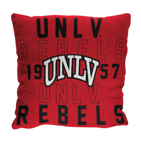 UNLV Runnin Rebels Stacked 20 in. Woven Pillow  