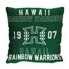 Hawaii Warriors Stacked 20 in. Woven Pillow  