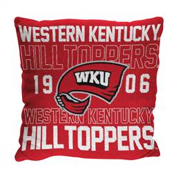 Western Kentucky Hilltoppers Stacked 20 in. Woven Pillow  