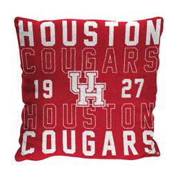 Houston Cougars Stacked 20 in. Woven Pillow  