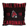 Ball State Cardinals Stacked 20 in. Woven Pillow  