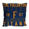 Cal State Fullerton Titans Stacked 20 in. Woven Pillow  