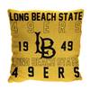 Cal State Long Beach  Stacked 20 in. Woven Pillow  