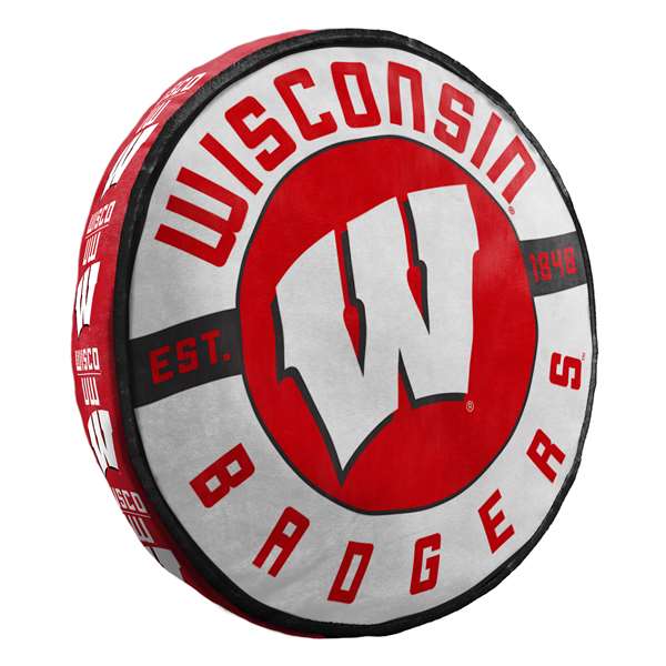 Wisconsin Badgers  Stacked 20 in. Woven Pillow  