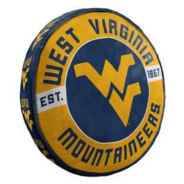 West Virginia Mountaineers  Stacked 20 in. Woven Pillow  