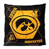 Iowa Football Hawkeyes Connector 16X16 Reversible Velvet Pillow 
