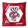 Wisconsin Football Badgers Connector 16X16 Reversible Velvet Pillow 