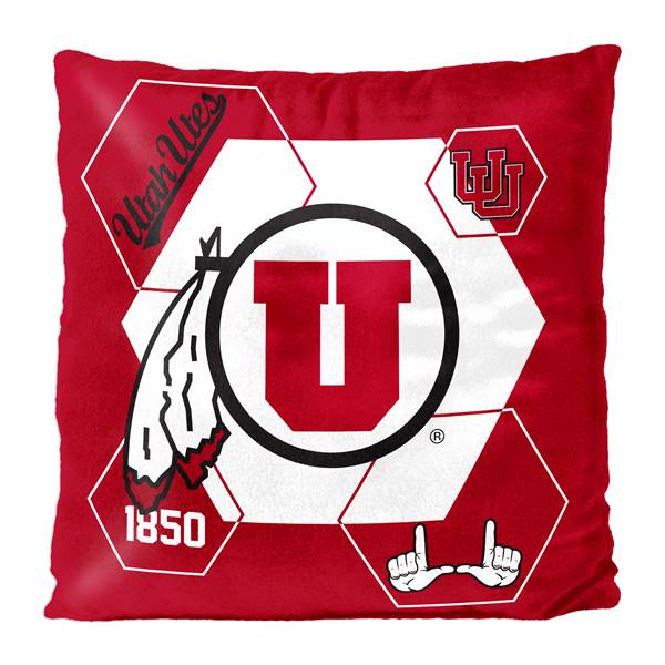 Utah Utes Connector 16X16 Reversible Velvet Pillow