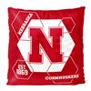 Nebraska Football Corn Huskers Connector 16X16 Reversible Velvet Pillow 