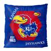 Kansas Jayhawks Connector 16X16 Reversible Velvet Pillow