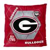 Georgia Football Bulldogs Connector 16X16 Reversible Velvet Pillow 