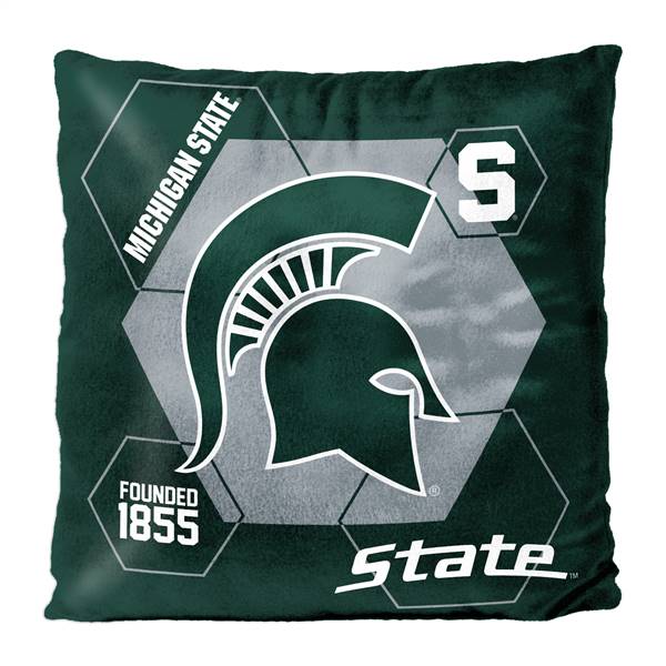 Michigan State Spartans Connector 16X16 Reversible Velvet Pillow