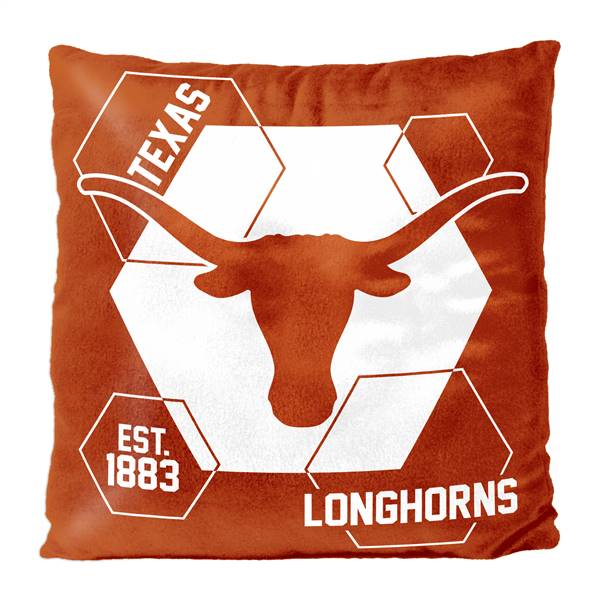 Texas Football Longhorns Connector 16X16 Reversible Velvet Pillow 