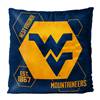 West Virginia Football Mountaineers Connector 16X16 Reversible Velvet Pillow 