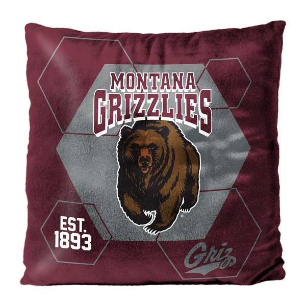 Montana Grizzlies Connector 16X16 Reversible Velvet Pillow