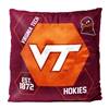 Virginia Tech Football Hokies Connector 16X16 Reversible Velvet Pillow 