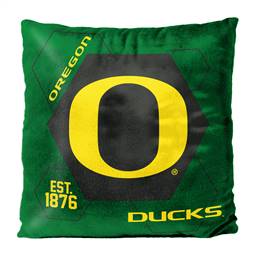 Oregon Football Ducks Connector 16X16 Reversible Velvet Pillow 