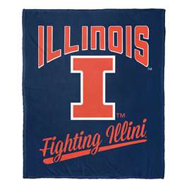 Illinois Fighting Illini Alumni Silk Touch Throw Blanket  