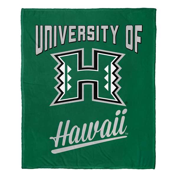 Hawaii Warriors Alumni Silk Touch Throw Blanket  