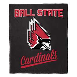 Ball State Cardinals Alumni Silk Touch Throw Blanket  
