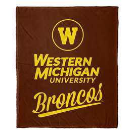 Western Michigan Broncos Alumni Silk Touch Throw Blanket  