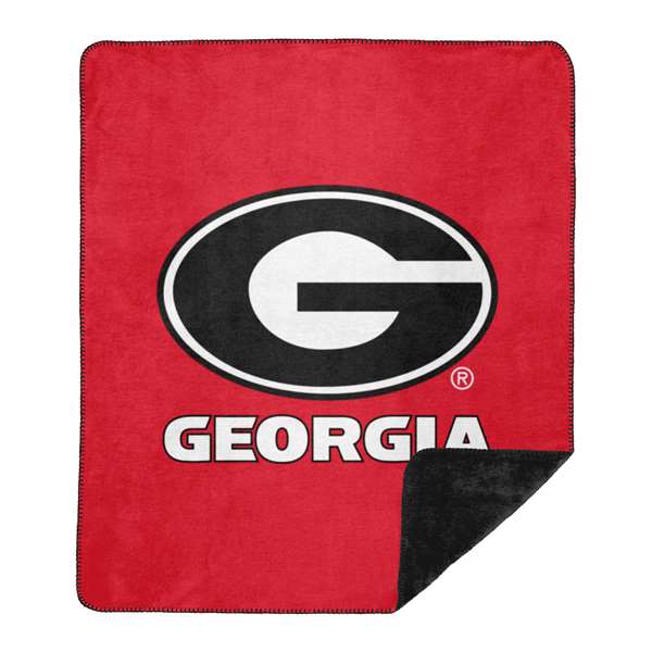Georgia Bulldogs  Sliver Knit Throw Blanket  