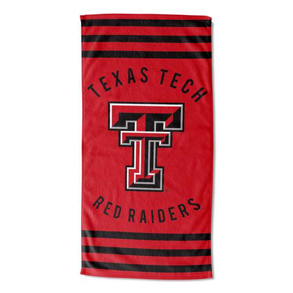 Texas Tech Red Raiders Stripes Beach Towel  