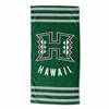 Hawaii Football Warriors Stripes Beach Towel 30X60 