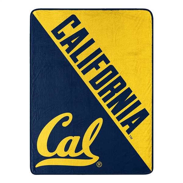 Cal Berkeley Bears Halftone Micro Raschel Throw Blanket 46X60