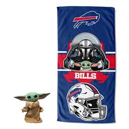 Star Wars-NFL  Buffalo Buffalo Billss, Child Shield Hugger Beach Towel, 27"x54"