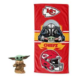 Star Wars-NFL  Kansas City Chiefs, Child Shield Hugger Beach Towel, 27"x54"