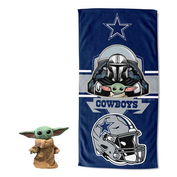 Star Wars-NFL  Dallas Cowboys, Child Shield Hugger Beach Towel, 27"x54"