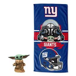 Star Wars-NFL  New York Giants, Child Shield Hugger Beach Towel, 27"x54"