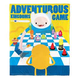 Adventure Time, Adventurous Kingdoms  Silk Touch Throw Blanket 50"x60"  