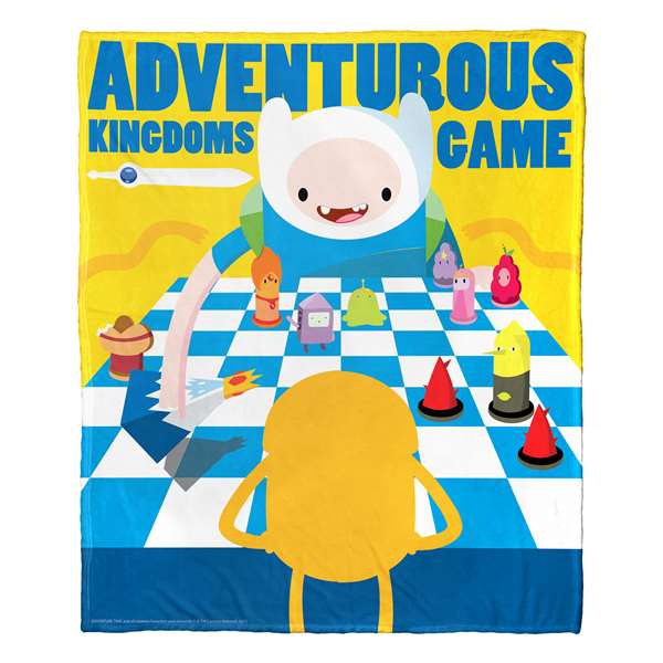 Adventure Time, Adventurous Kingdoms  Silk Touch Throw Blanket 50"x60"  