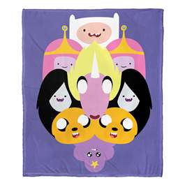 Adventure Time, Crazy Split  Silk Touch Throw Blanket 50"x60"  