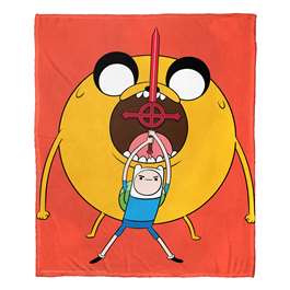 Adventure Time, Round Boy  Silk Touch Throw Blanket 50"x60"  