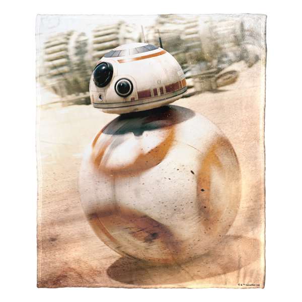 Star Wars, BB-8 Droid  Silk Touch Throw Blanket 50"x60" 