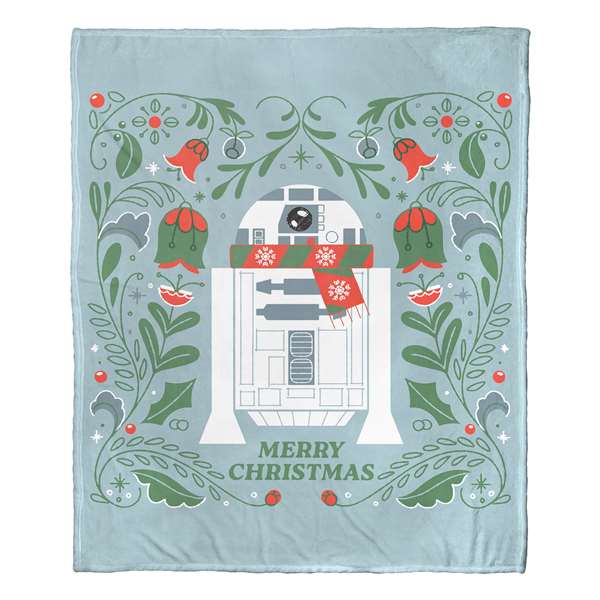 Star Wars, Merry R2-D2  Silk Touch Throw Blanket 50"x60" 