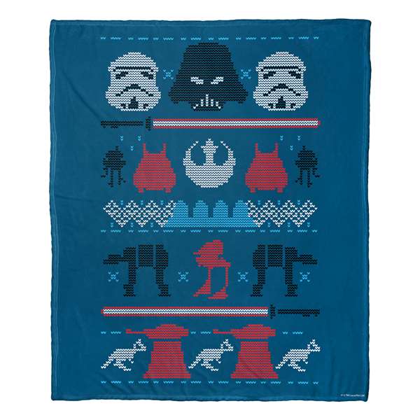 Star Wars, Vader Xmas Sweater  Silk Touch Throw Blanket 50"x60"  