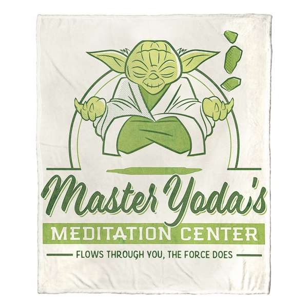 Star Wars, Master Yoda Meditation Center  Silk Touch Throw Blanket 50"x60" 