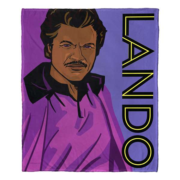 Star Wars, Pop Art Lando  Silk Touch Throw Blanket 50"x60"  