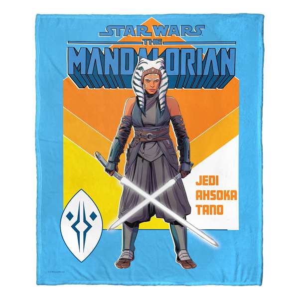 Star Wars: The Mandalorian, Jedi Ahsoka  Silk Touch Throw Blanket 50"x60"  