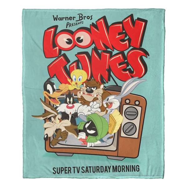 Looney Tunes, Super Saturday  Silk Touch Throw Blanket 50"x60"  