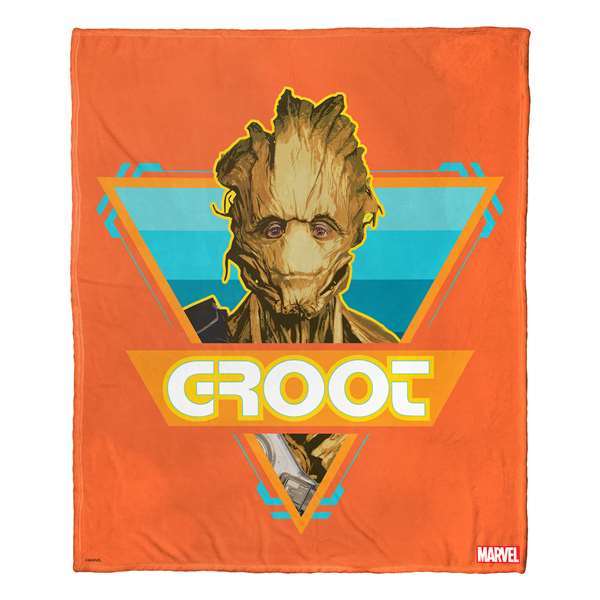 Guardians of the Galaxy, Surf Groot  Silk Touch Throw Blanket 50"x60"  