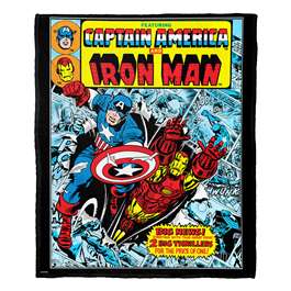 Marvel Comics, Double Feature  Silk Touch Throw Blanket 50"x60"  