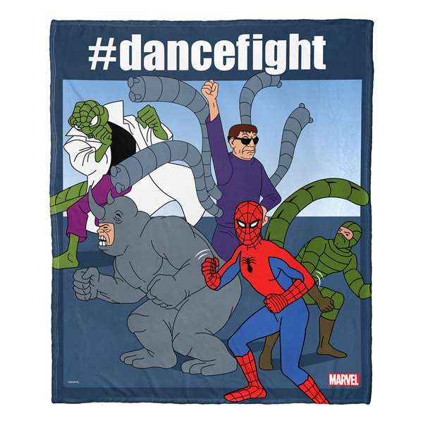 Marvel Comics, Dance Fight  Silk Touch Throw Blanket 50"x60"  